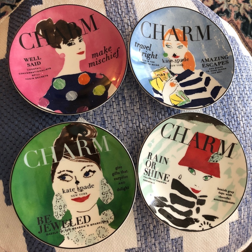 Kate Spade saucers made by Lenox